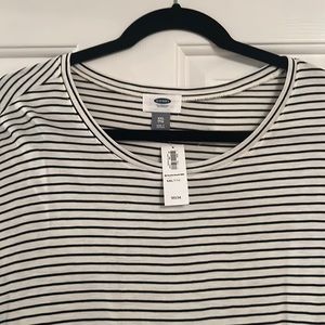 Striped peplum t-shirt